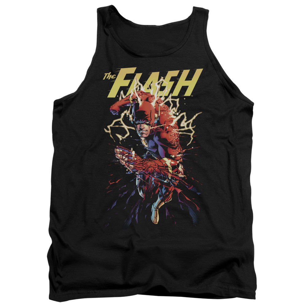 Justice League Ripping Apart Mens Tank Top Shirt Black Officially Licensed