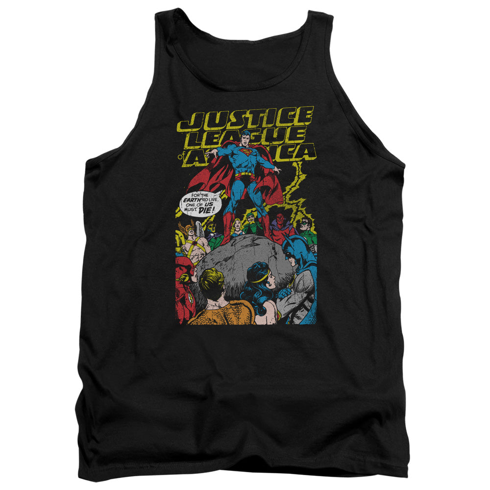 Justice League Ultimate Scarifice Mens Tank Top Shirt Black Officially Licensed