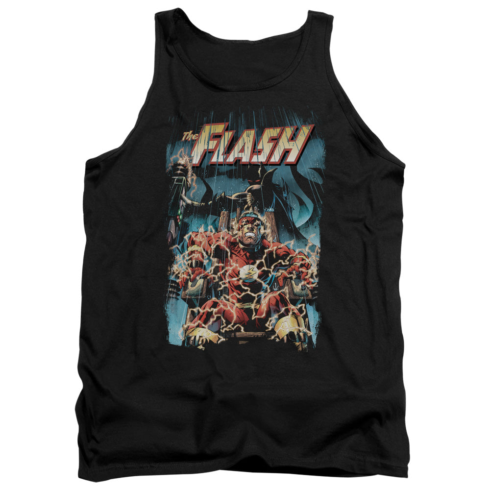 Justice League Electric Chair Mens Tank Top Shirt Black Officially Licensed