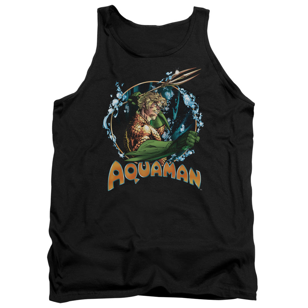Justice League Assemble Ruler Of The Seas Mens Tank Top Shirt Black Officially Licensed
