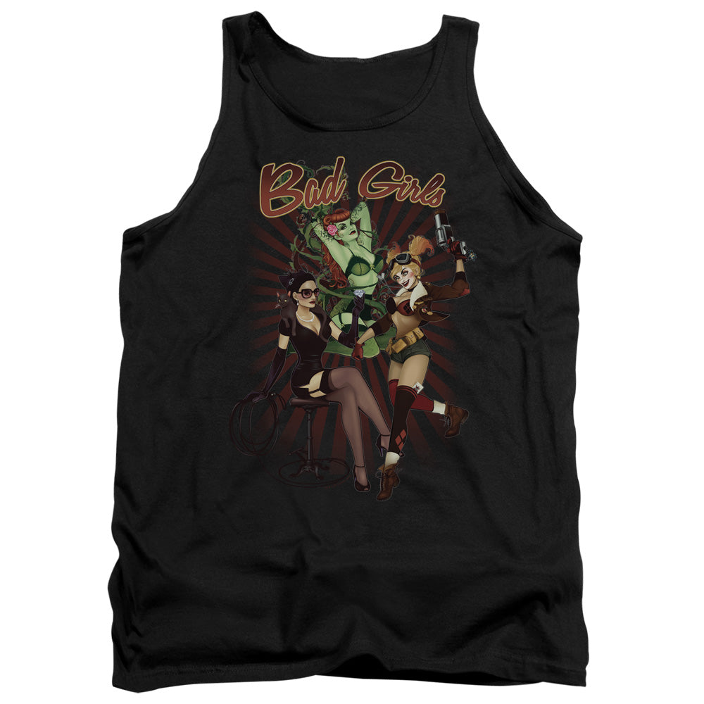 Justice League Assemble Bad Girls Mens Tank Top Shirt Black Officially Licensed