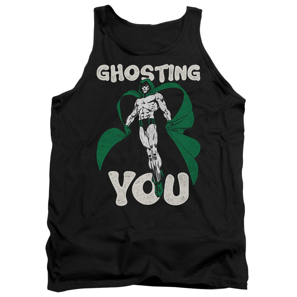 Justice League Assemble Ghosting Mens Tank Top Shirt Black Officially Licensed