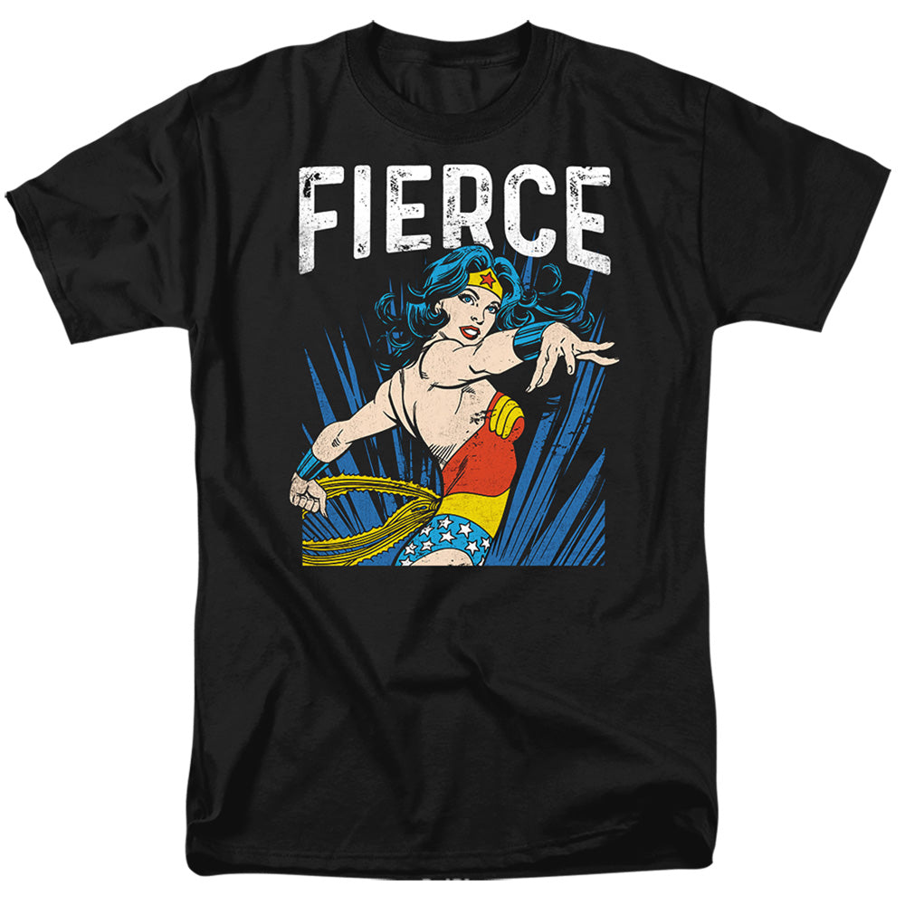 Wonder Woman Fierce Mens T Shirt Black Officially Licensed