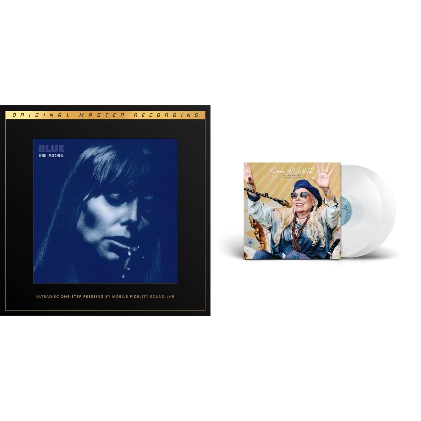 Joni Mitchell - At Newport (2LP/Clear Vinyl) & Blue (2LP Box/180G/45RPM Supervinyl Ultradisc One-Step/Limited/Numbered)