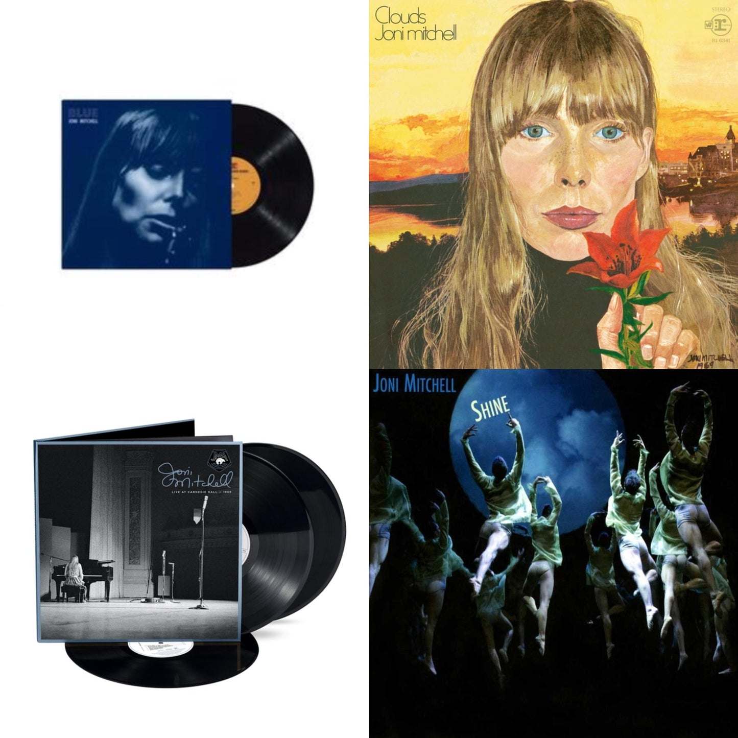 Joni Mitchell - Blue & Clouds & Live At Carnegie Hall 1969 (3LP) & Shine