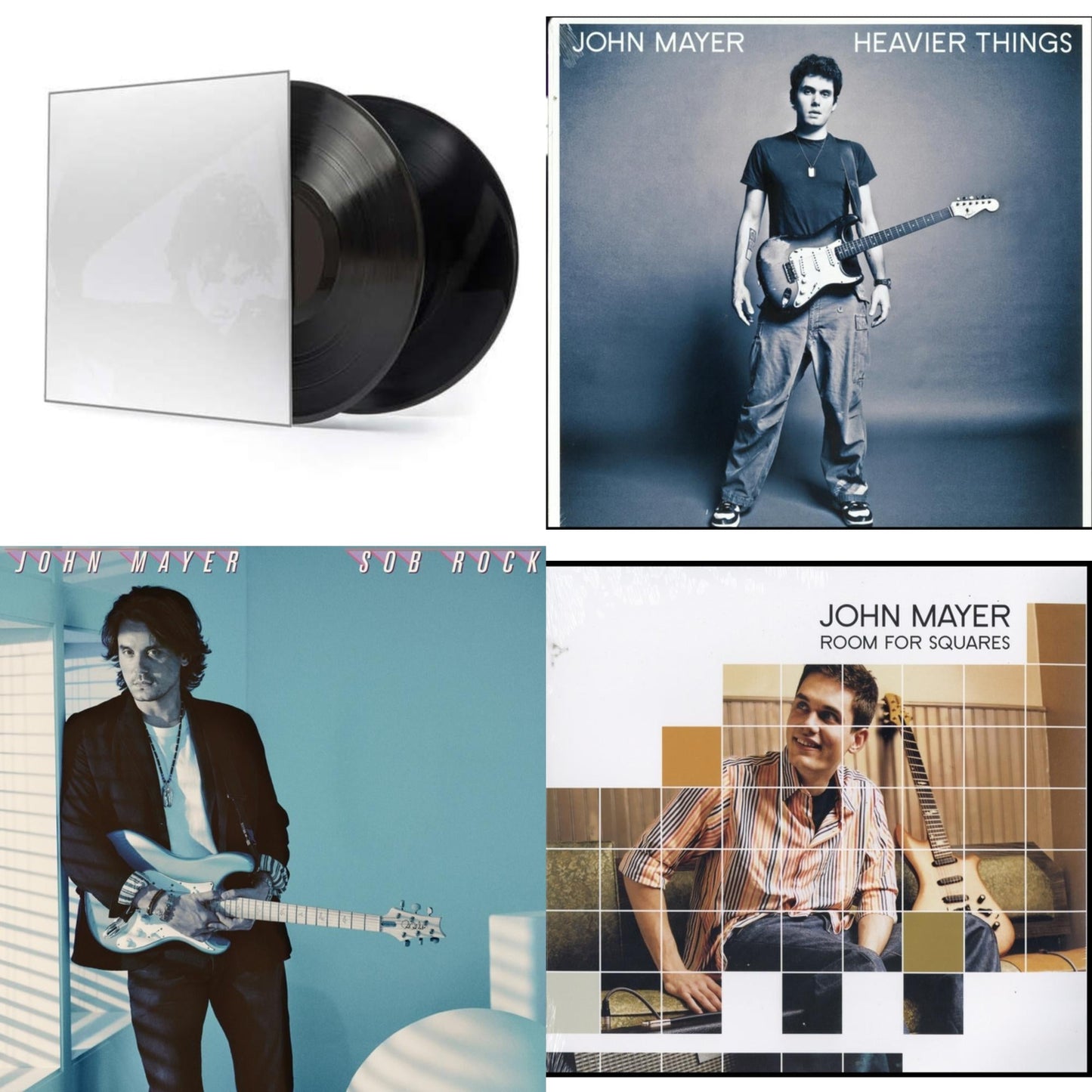 John Mayer - Sob Rock (180G) & Room For Squares & Continuum (2LP/180G/Revised Standard Package) & Heavier Things (180G)