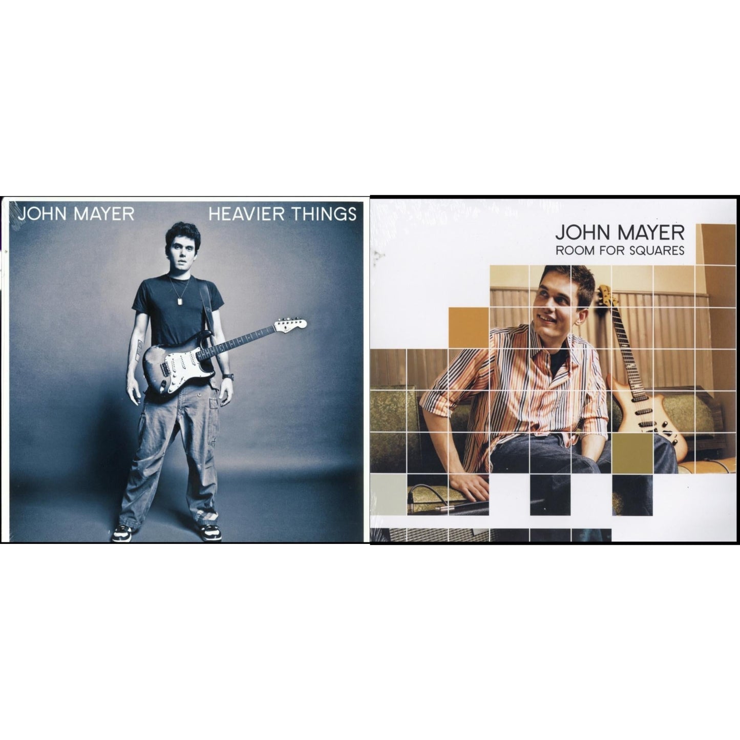 John Mayer - Room For Squares & Heavier Things (180G) - LP Vinyl Bundle