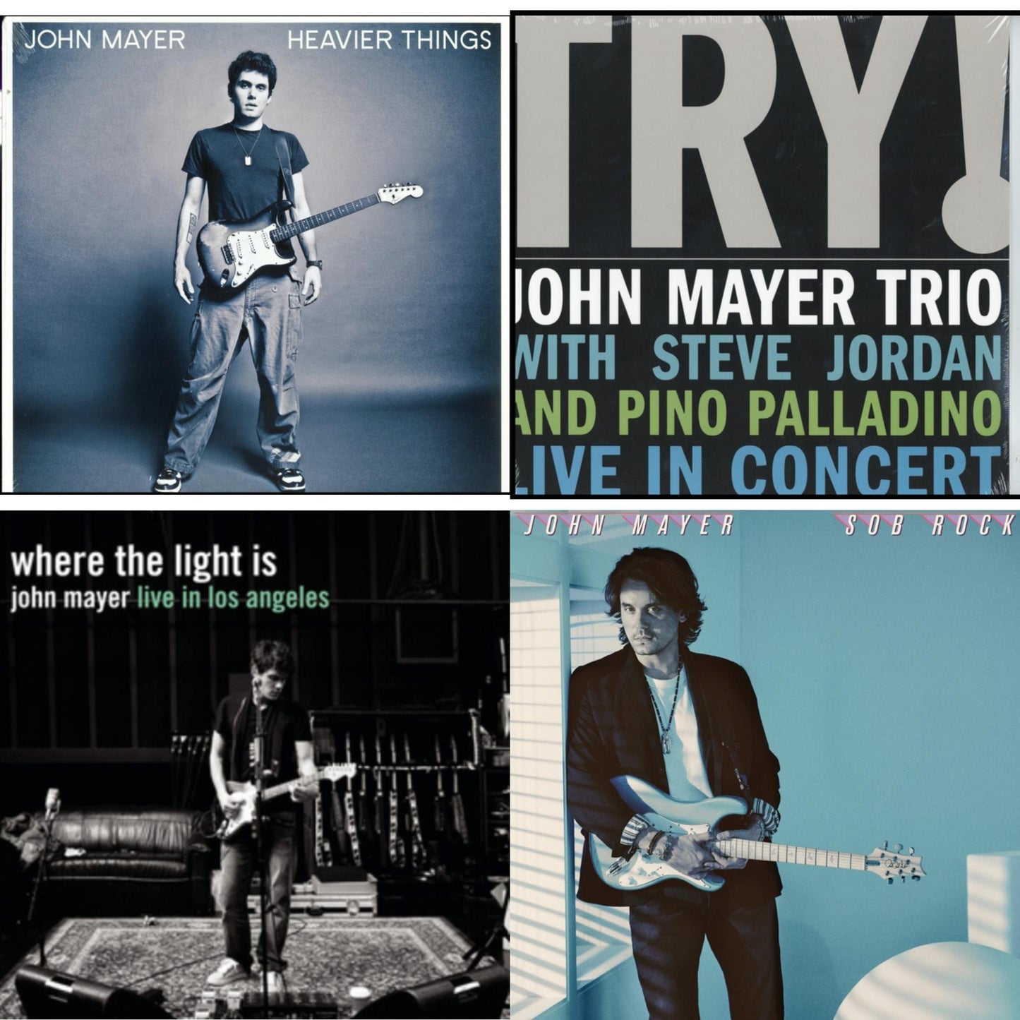 John Mayer - Sob Rock (180G) & Try: Live In Concert & Where The Light Is (4LP) & Heavier Things (180G)