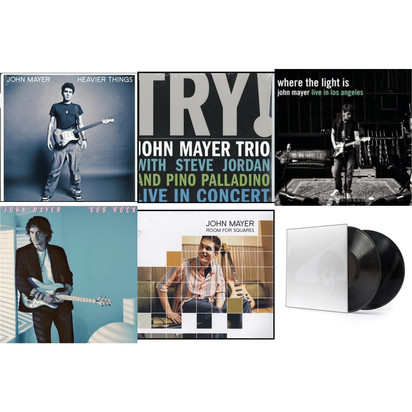 John Mayer - Sob Rock (180G) & Room For Squares & Try: Live In Concert & Where The Light Is (4LP) & Continuum (2LP/180G/Revised Standard Package) & Heavier Things (180G)