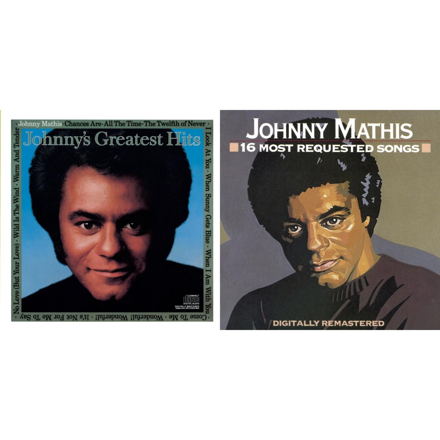 Johnny Mathis - 16 Most Requested Songs & Johnny's Greatest Hits - CD Bundle