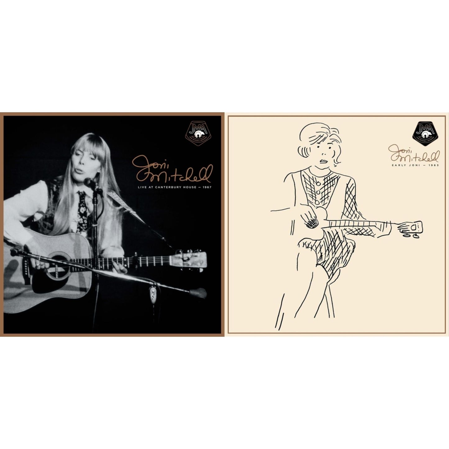 Joni Mitchell - Early Joni - 1963 & Live At Canterbury House - 1967 - LP Vinyl Bundle