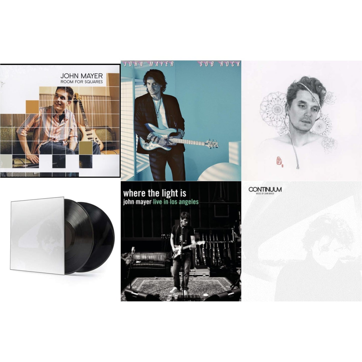 John Mayer - Sob Rock (180G) & Room For Squares & Where The Light Is (4LP) & Continuum (2LP/180G/Revised Standard Package) & Continuum (180G) & Search For Everything (2LP/180G/Dl Code)
