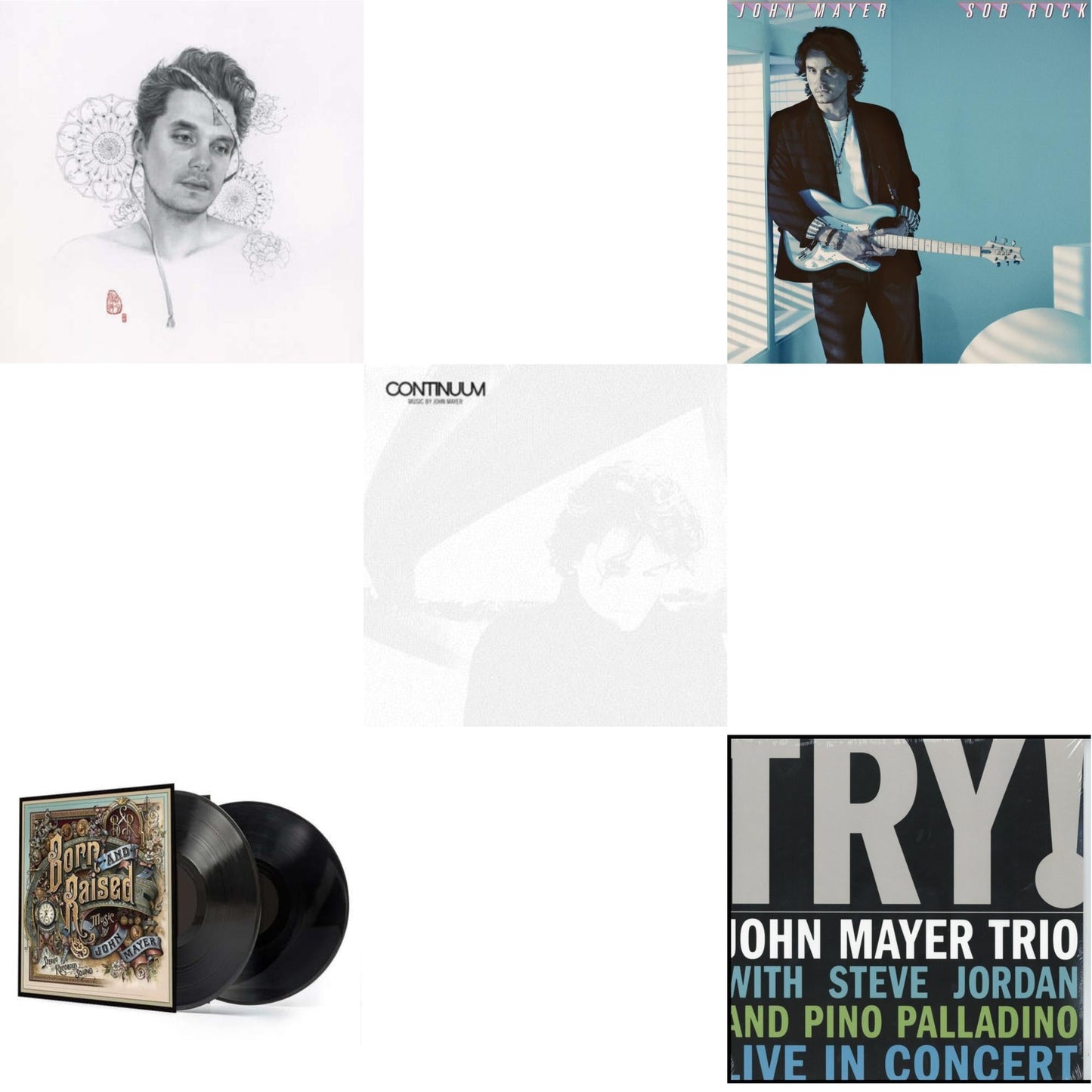 John Mayer - Sob Rock (180G) & Try: Live In Concert & Born & Raised (2LP/CD/180G/Gatefold) & Continuum (180G) & Search For Everything (2LP/180G/Dl Code)