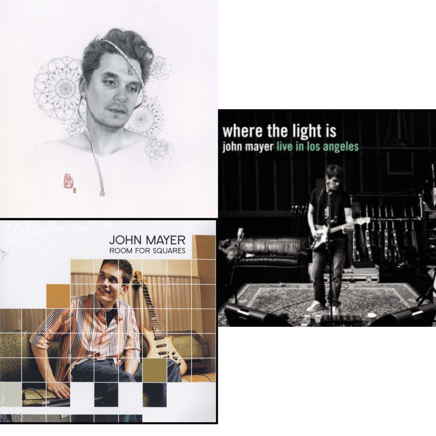 John Mayer - Room For Squares & Where The Light Is (4LP) & Search For Everything (2LP/180G/Dl Code)