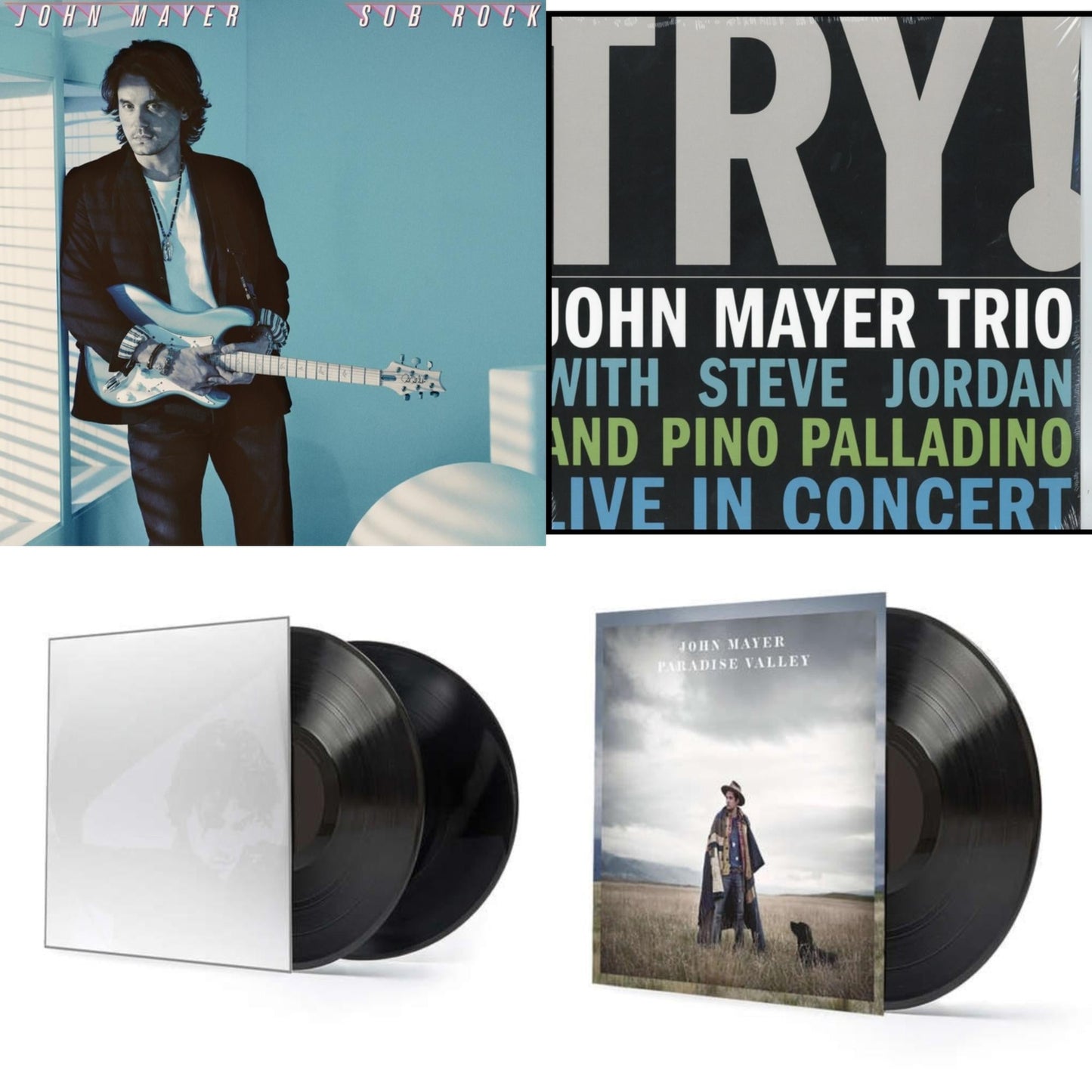 John Mayer - Sob Rock (180G) & Try: Live In Concert & Continuum (2LP/180G/Revised Standard Package) & Paradise Valley (LP/CD/180G)