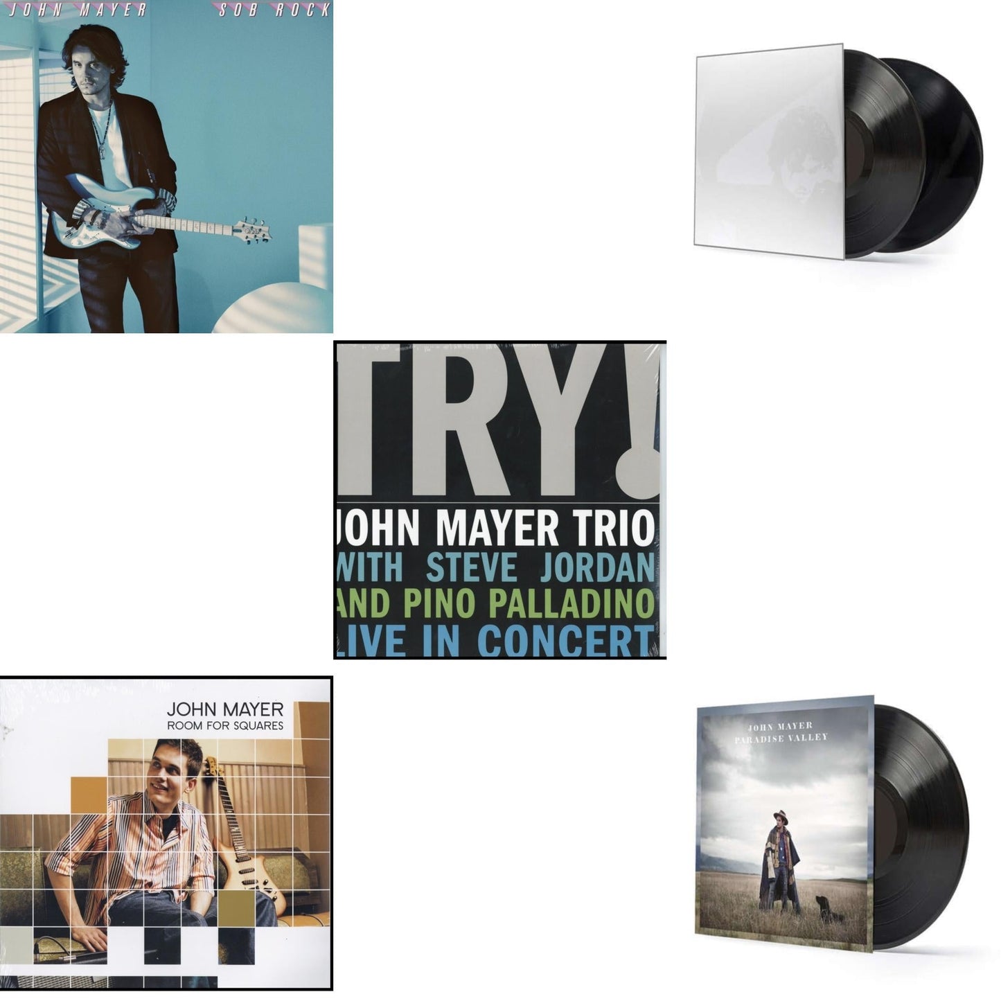 John Mayer - Sob Rock (180G) & Room For Squares & Try: Live In Concert & Continuum (2LP/180G/Revised Standard Package) & Paradise Valley (LP/CD/180G)