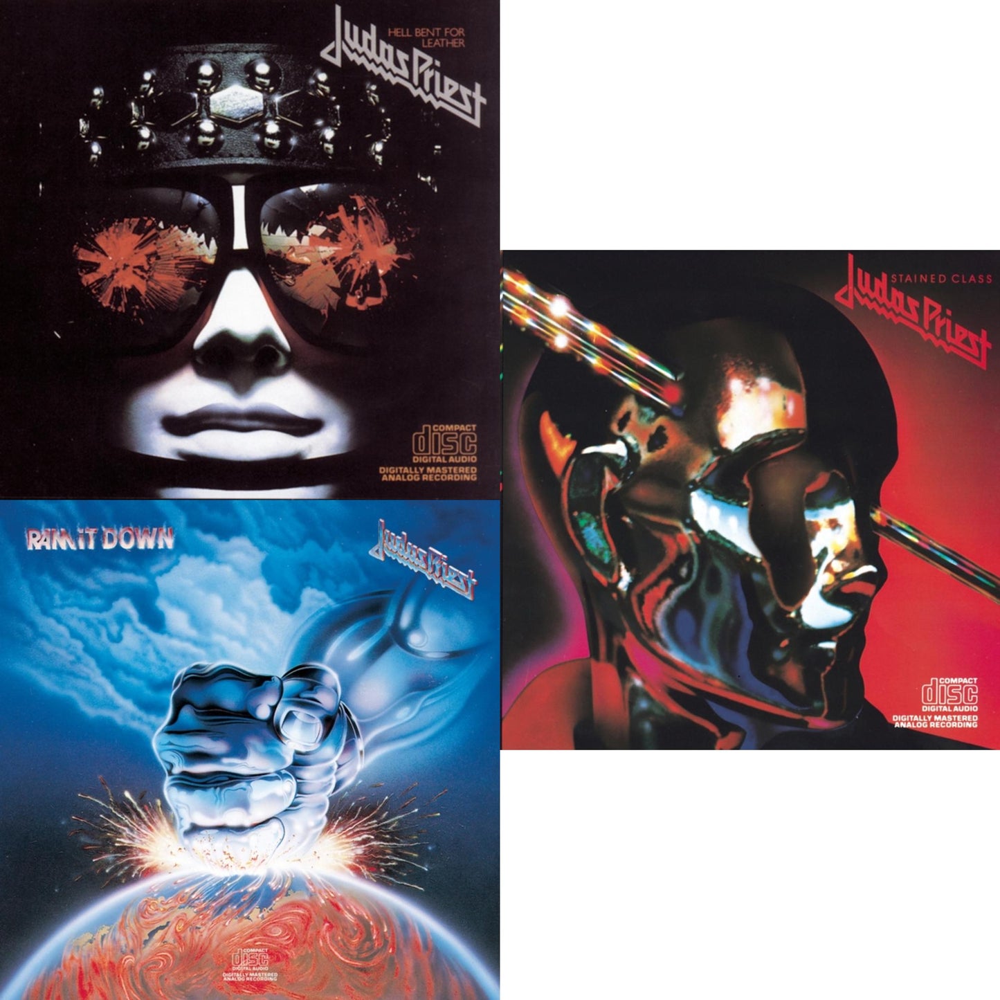 Judas Priest - Ram It Down & Stained Class & Hell Bent For Leather - CD Bundle