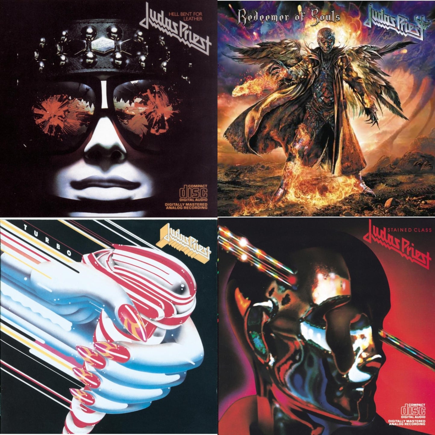 Judas Priest - Stained Class & Turbo & Hell Bent For Leather & Redeemer Of Souls - CD Bundle