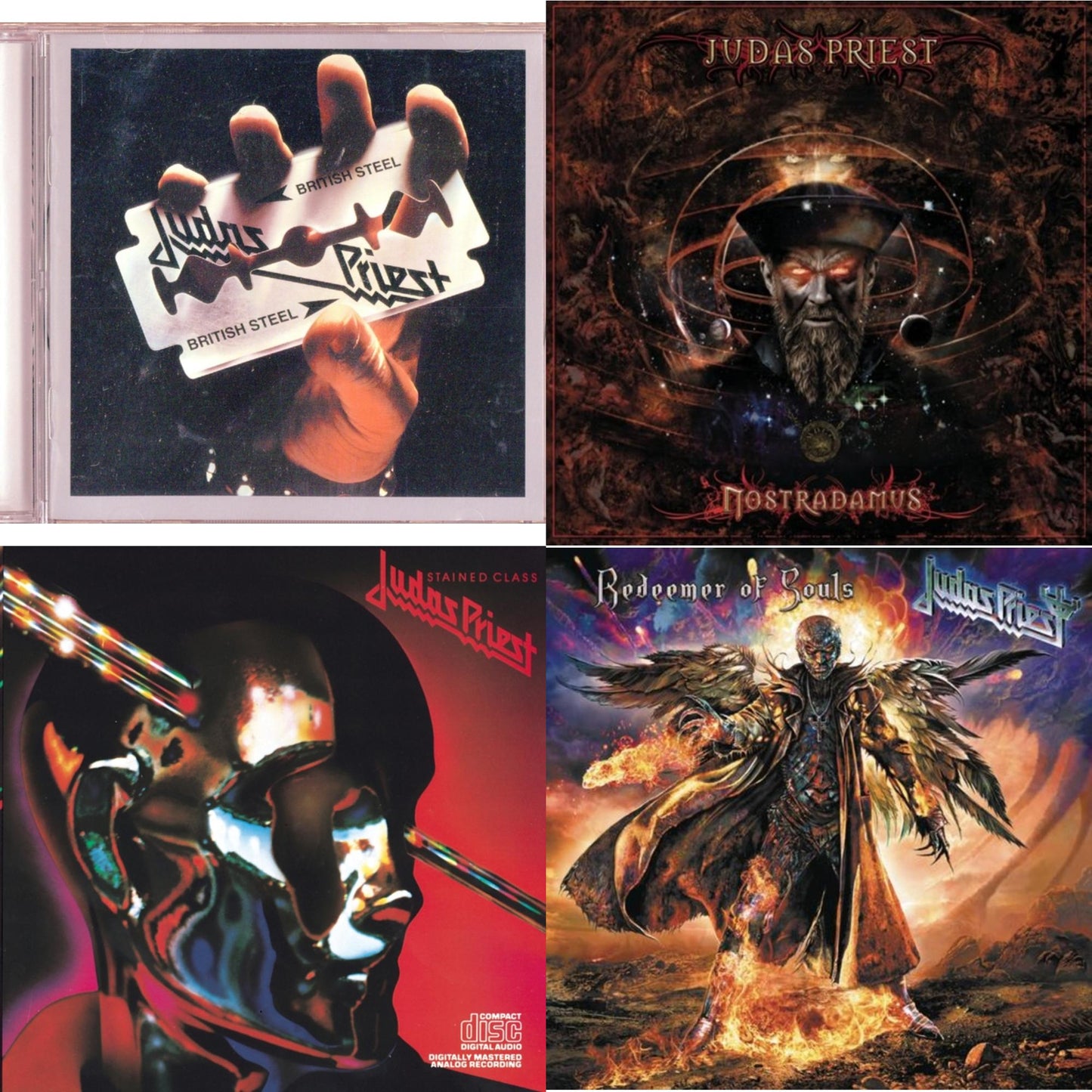 Judas Priest - British Steel & Nostradamus & Stained Class & Redeemer Of Souls - CD Bundle
