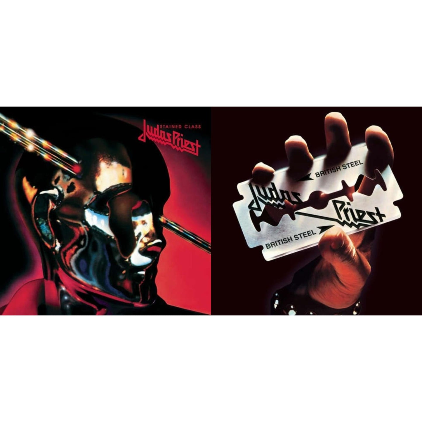 Judas Priest - Stained Class (180G/Dl Card) & British Steel (180G)(Dl Code) - LP Vinyl Bundle