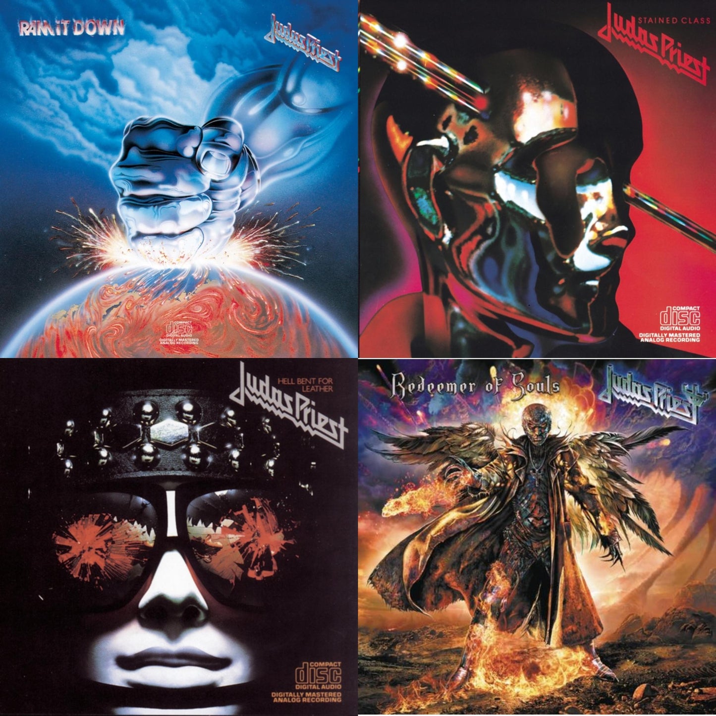 Judas Priest - Ram It Down & Stained Class & Hell Bent For Leather & Redeemer Of Souls - CD Bundle