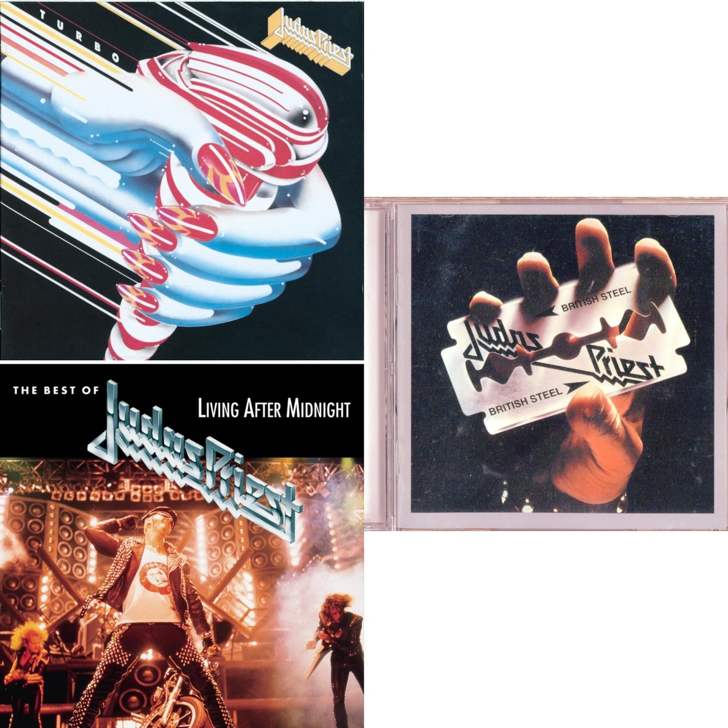 Judas Priest - Best Of Judas Priest: Living After Midnight & British Steel & Turbo - CD Bundle