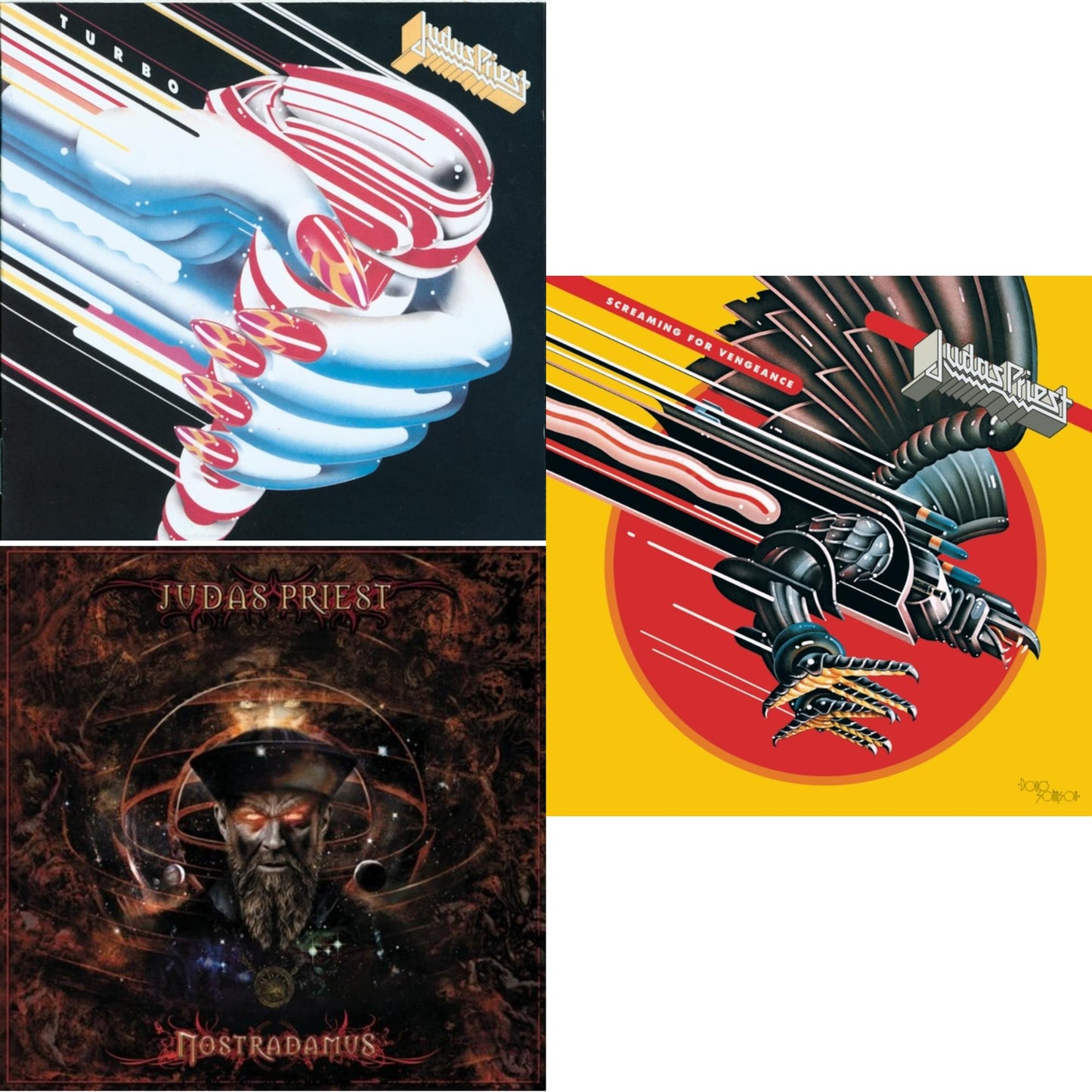 Judas Priest - Nostradamus & Turbo & Screaming For Vengeance - CD Bundle