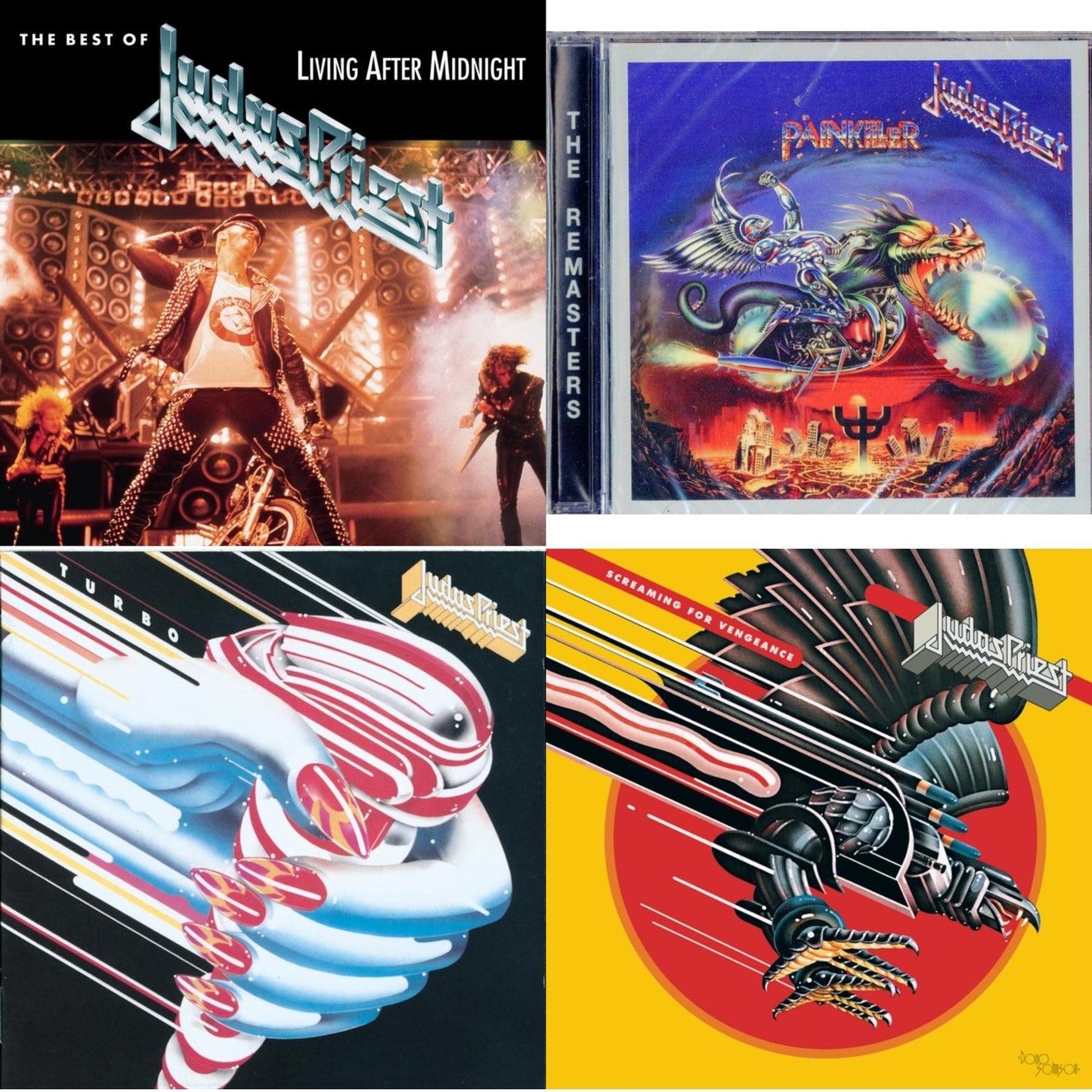 Judas Priest - Best Of Judas Priest: Living After Midnight & Painkiller & Turbo & Screaming For Vengeance - CD Bundle