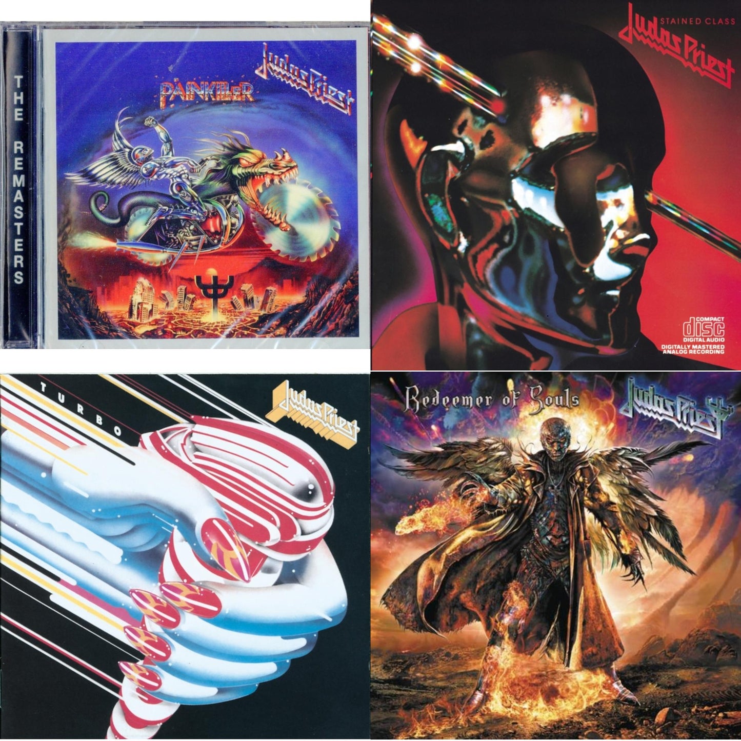 Judas Priest - Painkiller & Stained Class & Turbo & Redeemer Of Souls - CD Bundle