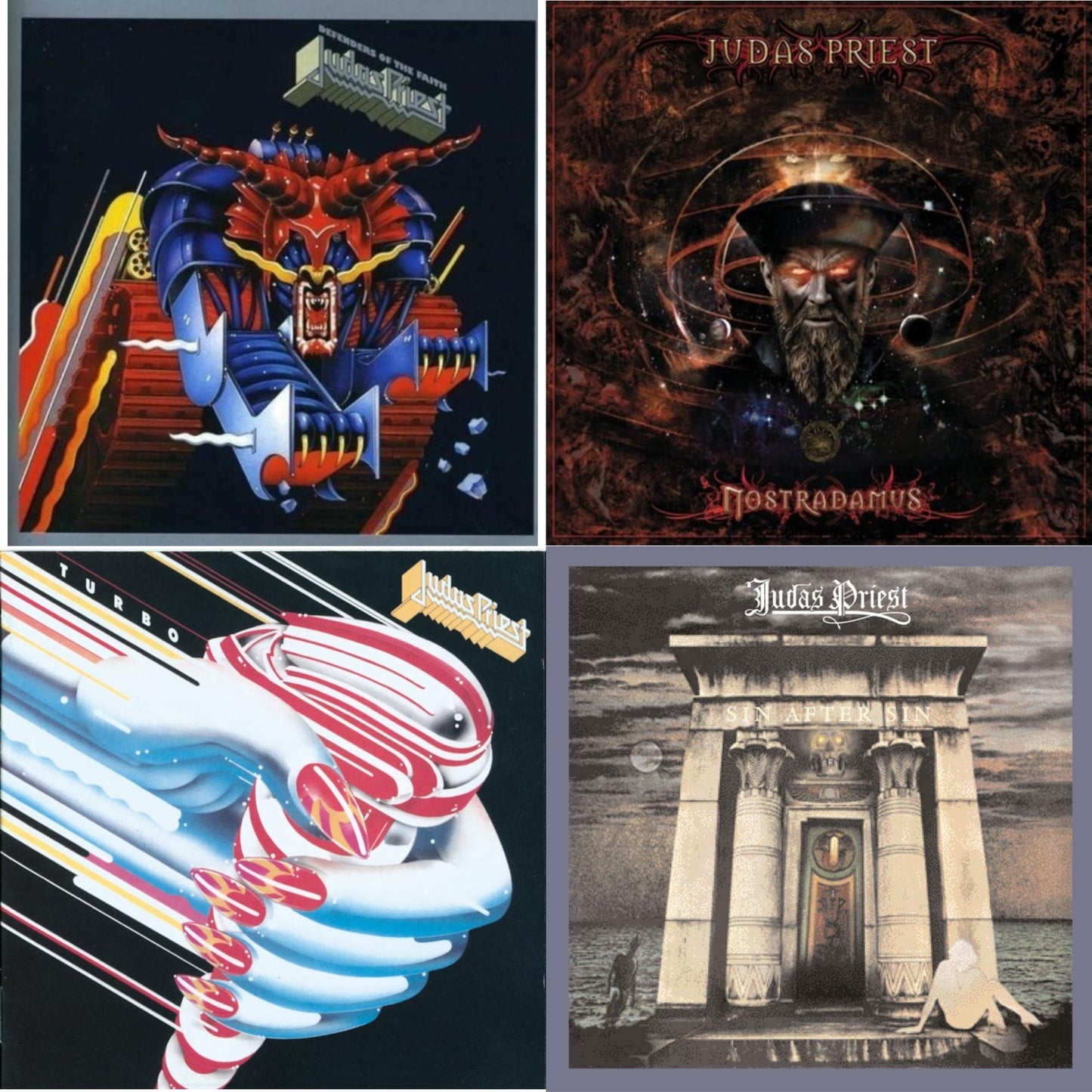 Judas Priest - Defenders Of The Faith & Nostradamus & Turbo & Sin After Sin - CD Bundle