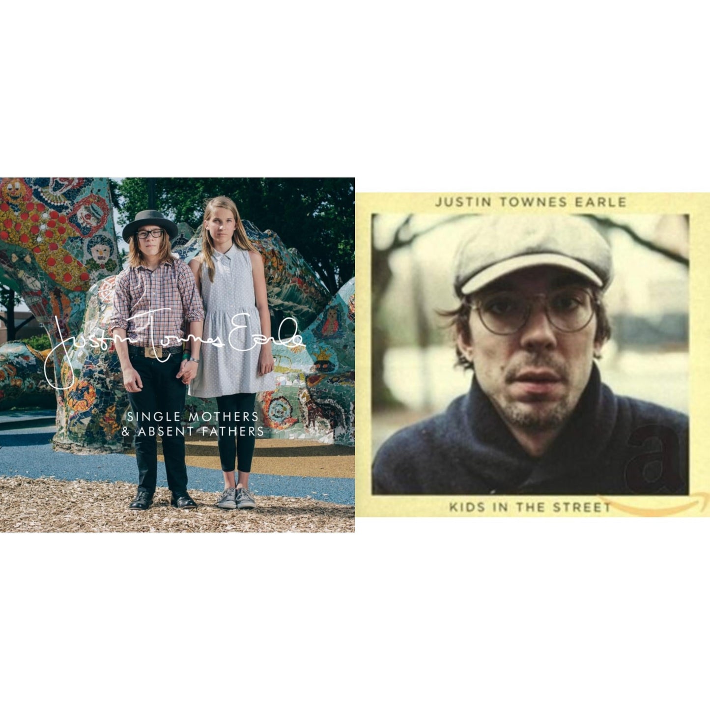 Justin Townes Earle - Single Mothers / Absent Fathers (Limited Edition/2LP) & Kids In The Street (Limited/Blue, Green & Tan LP Vinyl)