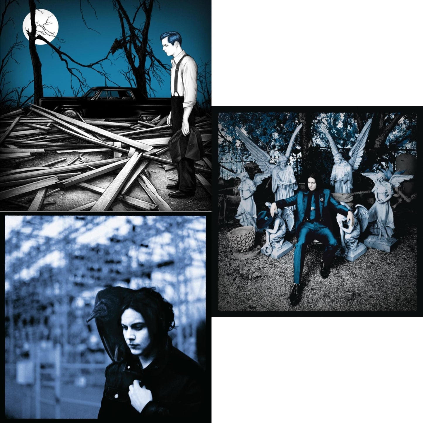 Jack White - Fear Of The Dawn (Astronomical Blue LP Vinyl) (I) & Blunderbuss (180G) & Lazaretto (180G)