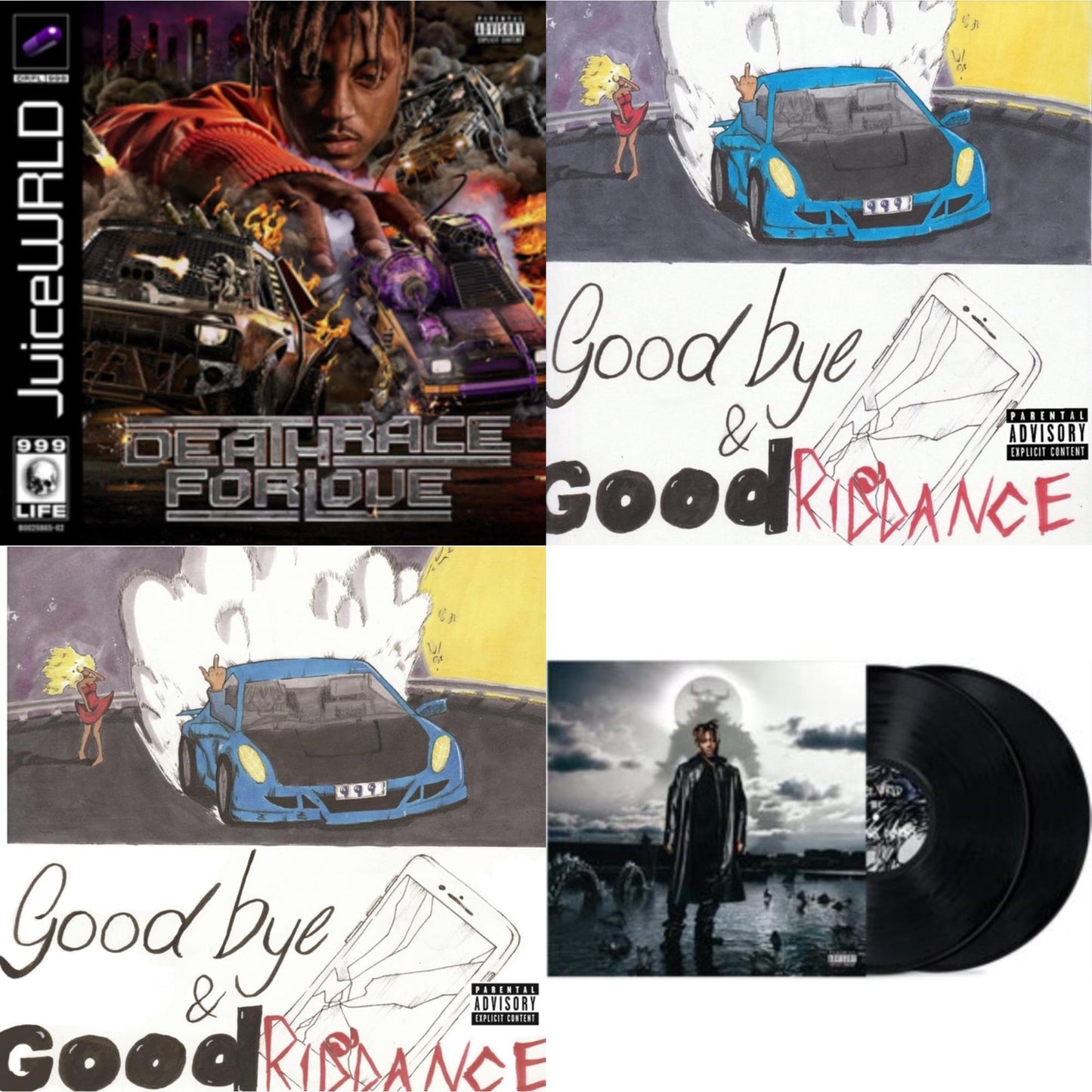 Juice Wrld - Fighting Demons (2LP) & Goodbye & Good Riddance (X) (5Th Anniversary Deluxe) & Goodbye & Good Riddance & Death Race For Love (X) (2LP)