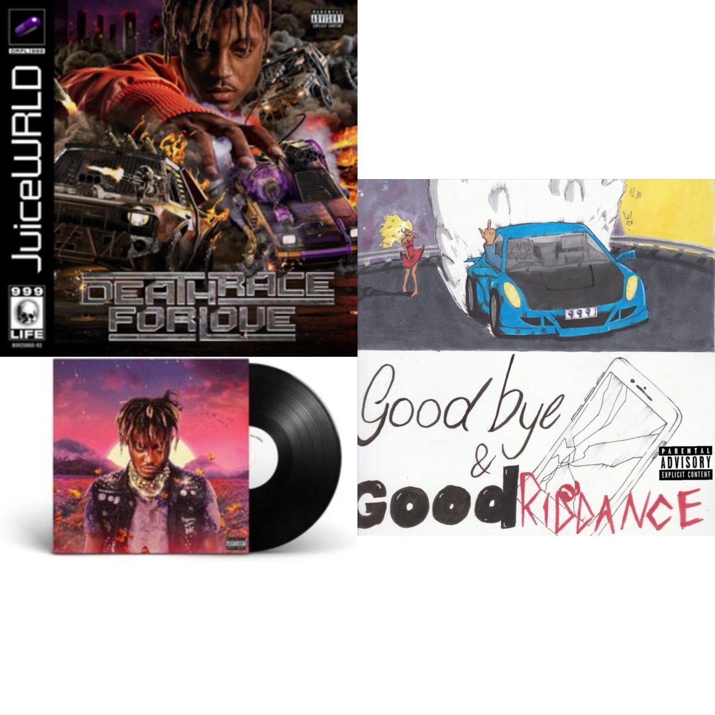 Juice Wrld - Legends Never Die (X) (2LP) & Goodbye & Good Riddance & Death Race For Love (X) (2LP)