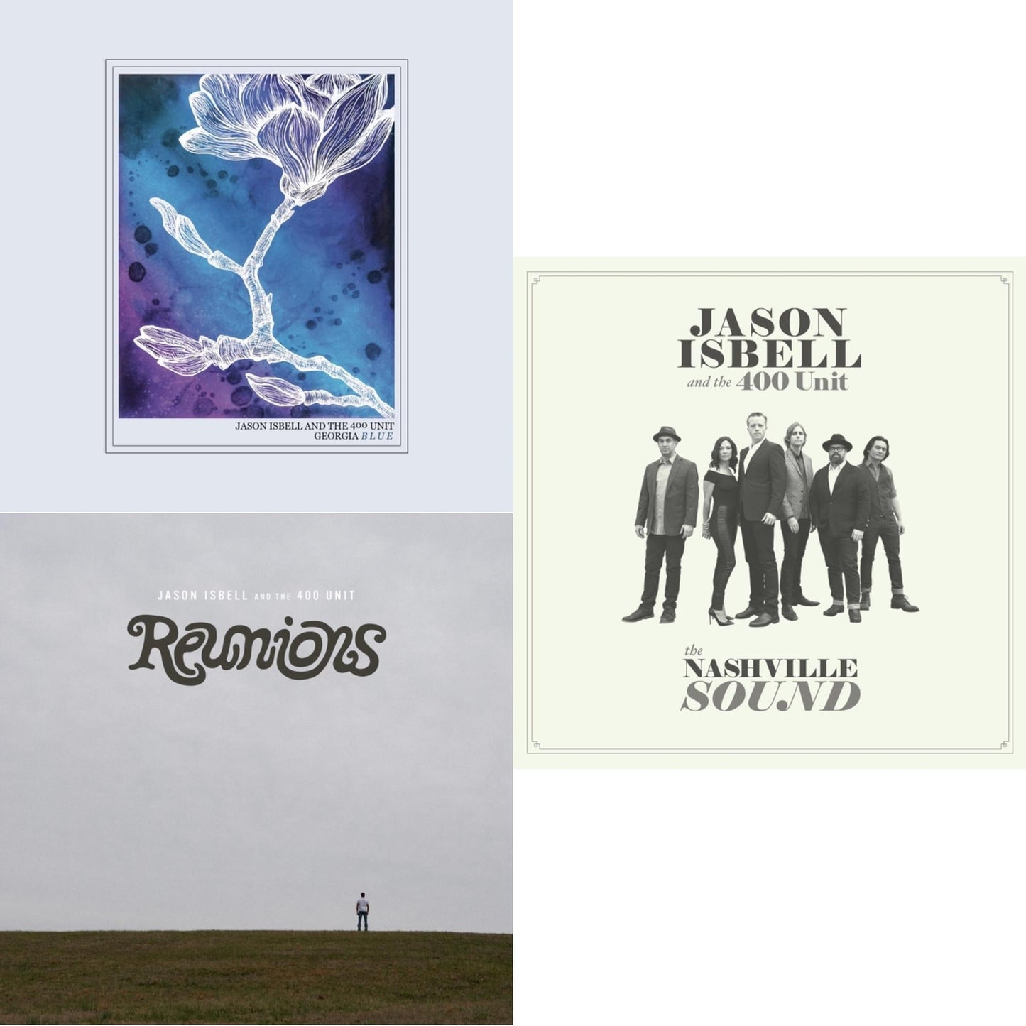 Jason & The 400 Unit Isbell - Reunions & Nashville Sound & Georgia Blue - LP Vinyl Bundle