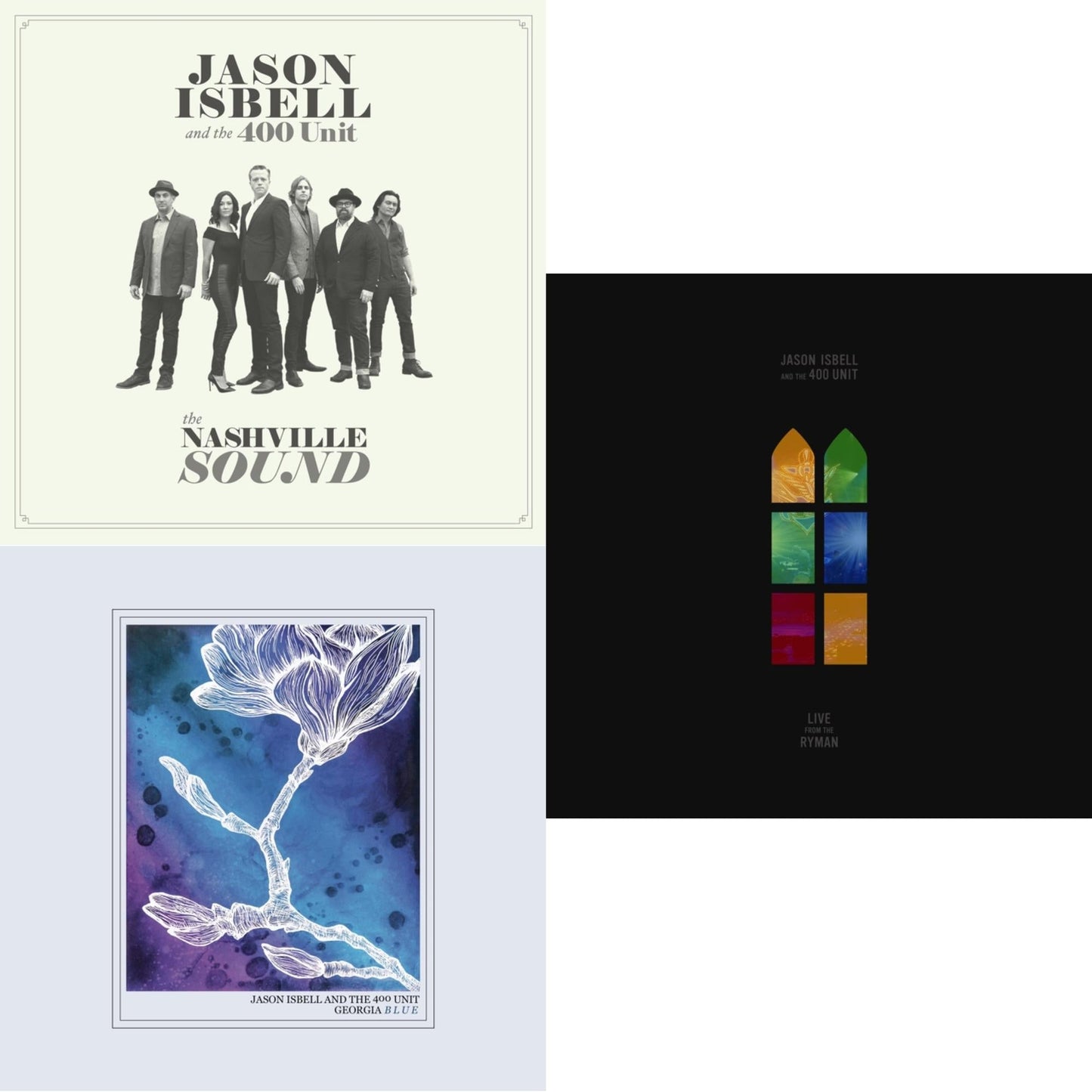 Jason & The 400 Unit Isbell - Nashville Sound & Live From The Ryman & Georgia Blue - LP Vinyl Bundle