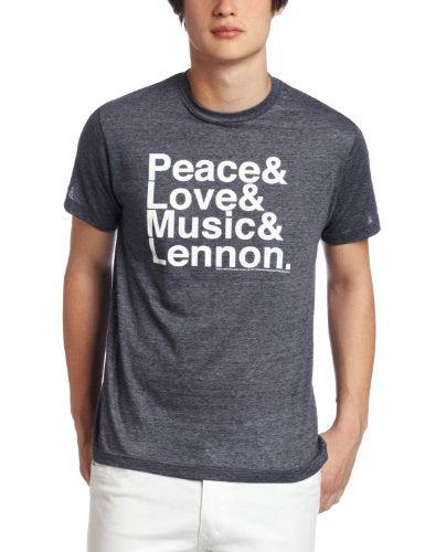 John Lennon Peace Love Music Mens T Shirt Officially Licensed