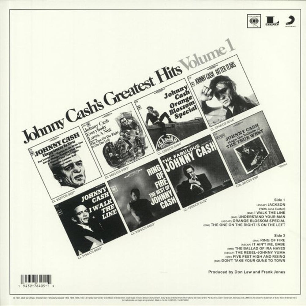 Johnny Cash – Greatest Hits Volume 1 (LP Vinyl) Vinyl Record