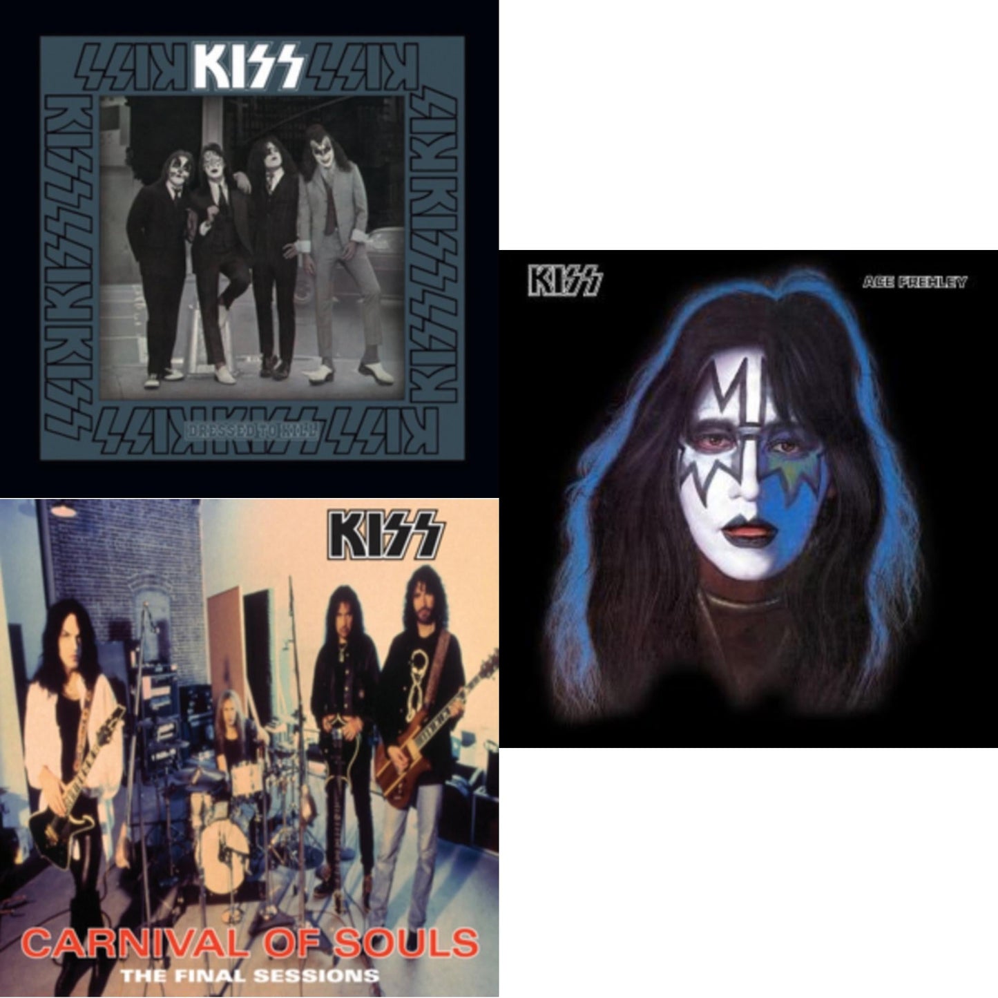 Kiss - Dressed To Kill & Carnival Of Souls & Ace Frehley - LP Vinyl Bundle