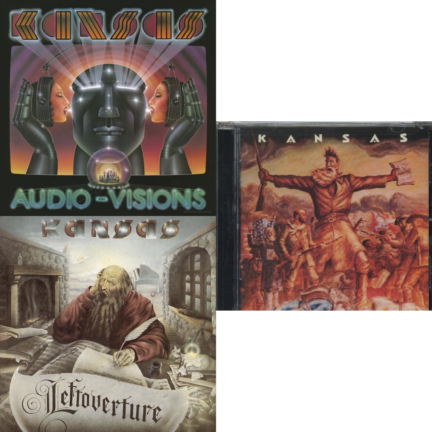 Kansas - Kansas & Audio - Visions & Leftoverture - CD Bundle