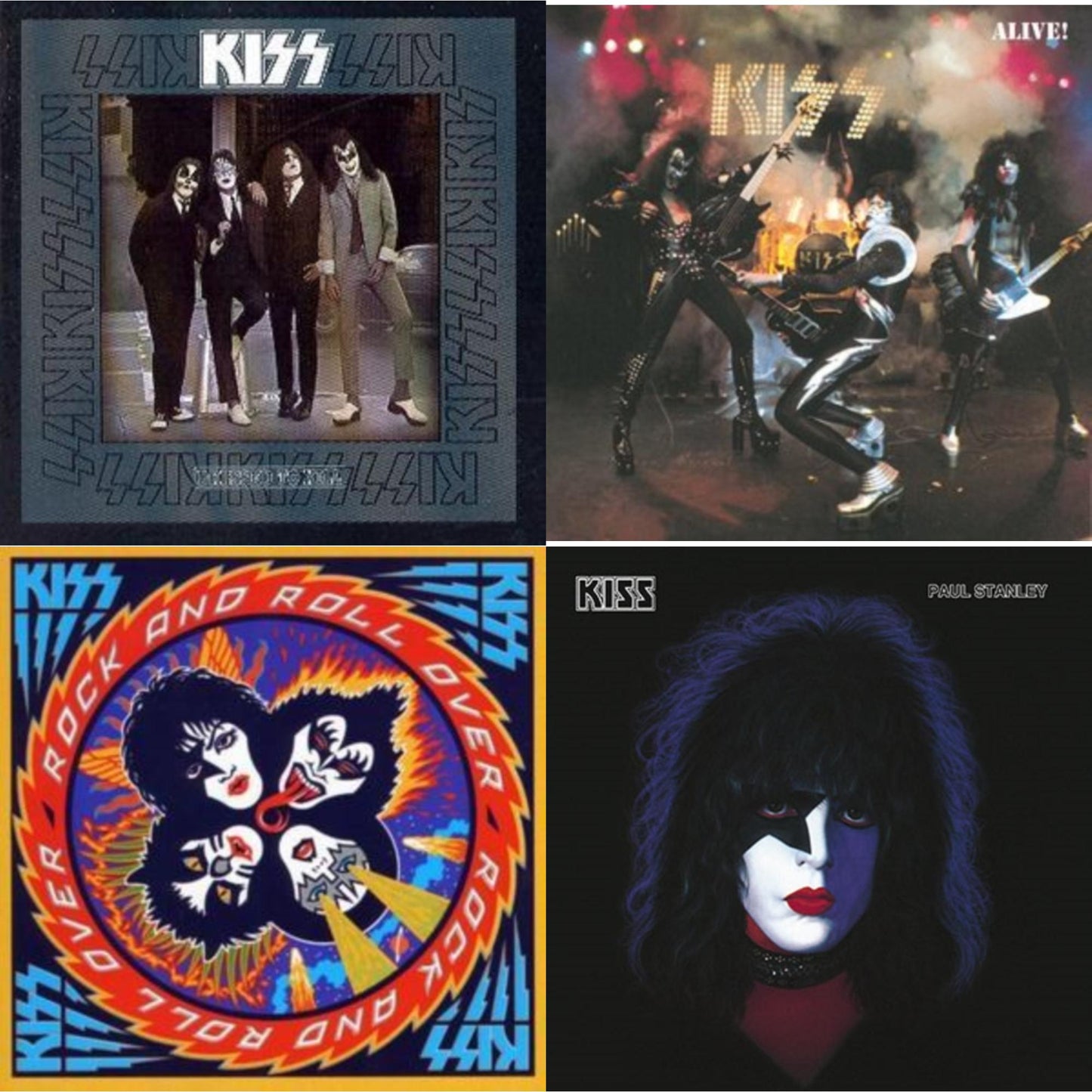 Kiss - Dressed To Kill & Alive & Rock & Roll Over & Paul Stanley - CD Bundle
