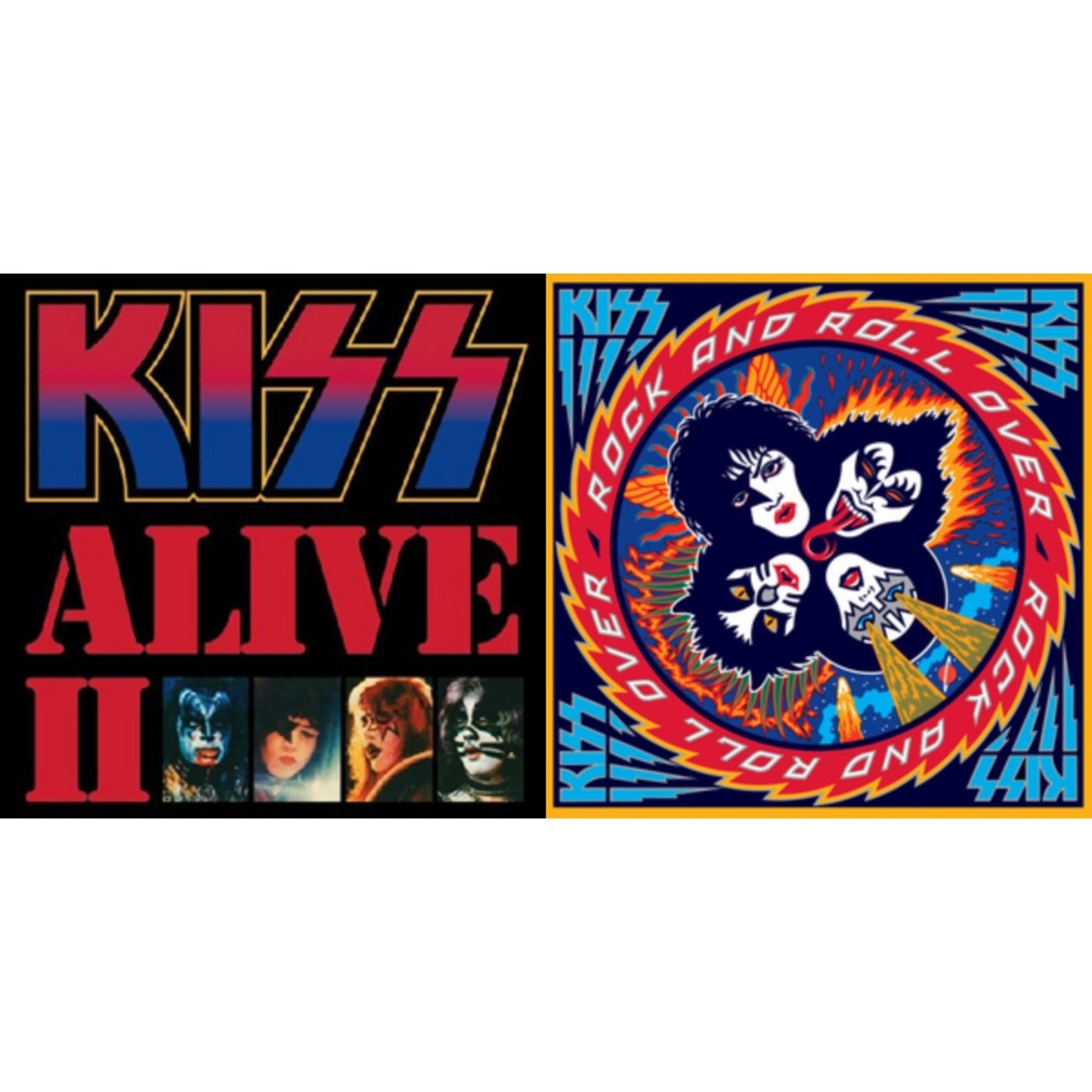 Kiss - Rock & Roll Over & Alive Ii - LP Vinyl Bundle