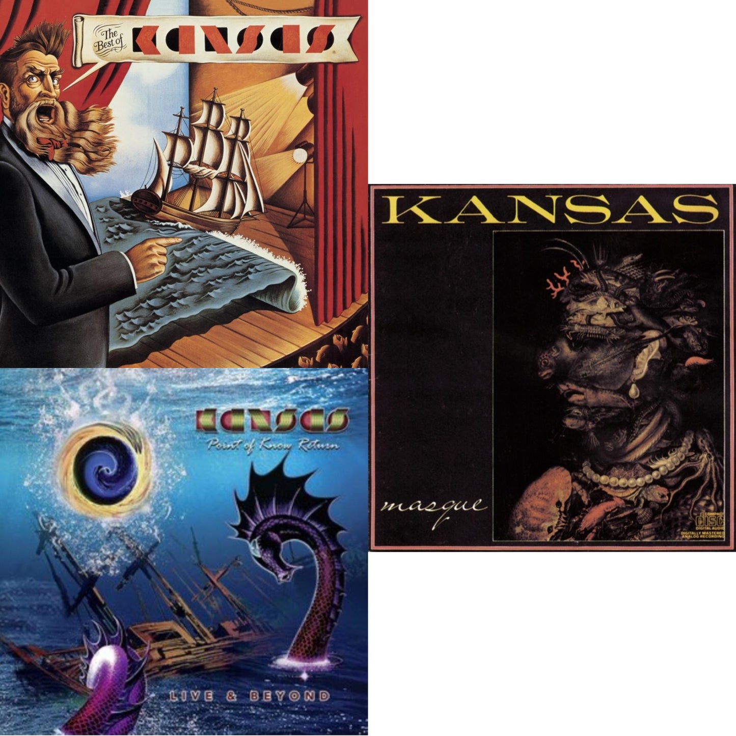 Kansas - Best Of Kansas & Point Of Know & Masque - CD Bundle