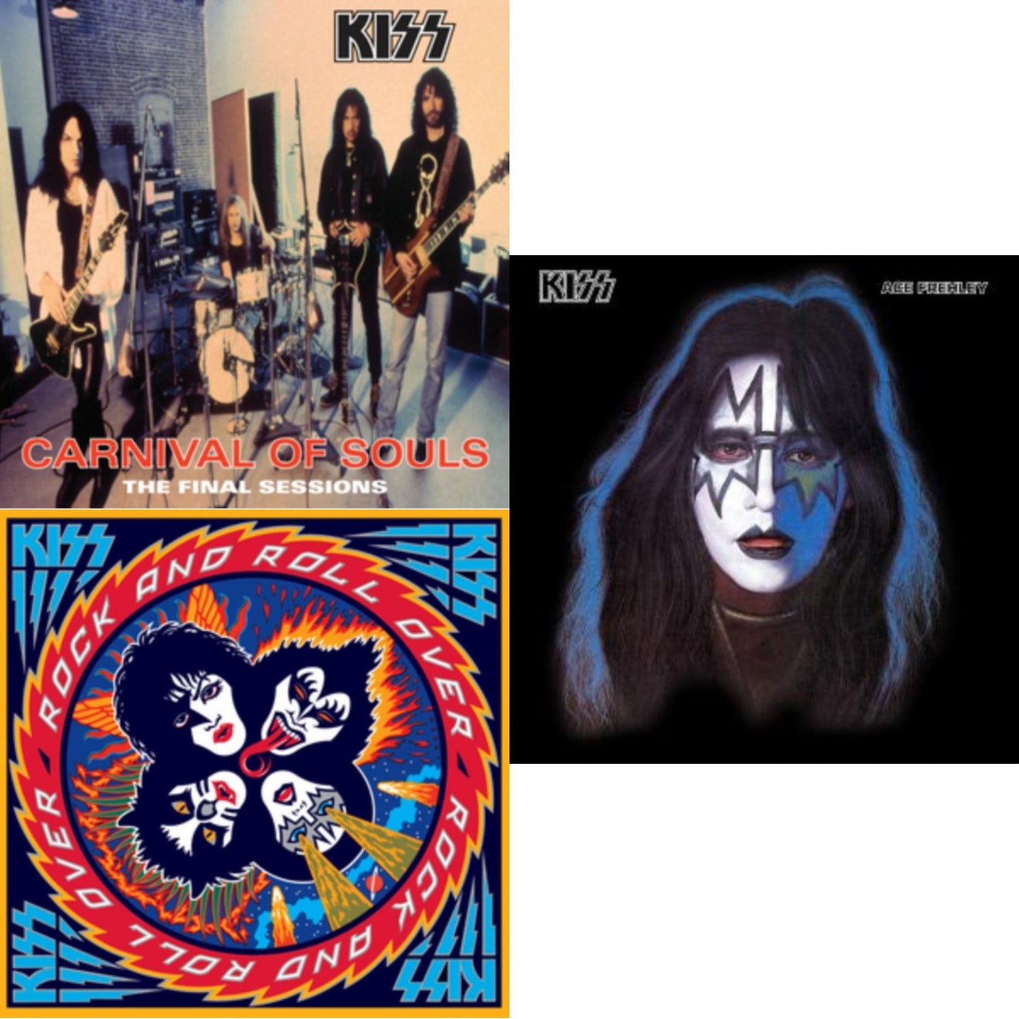 Kiss - Carnival Of Souls & Rock & Roll Over & Ace Frehley - LP Vinyl Bundle