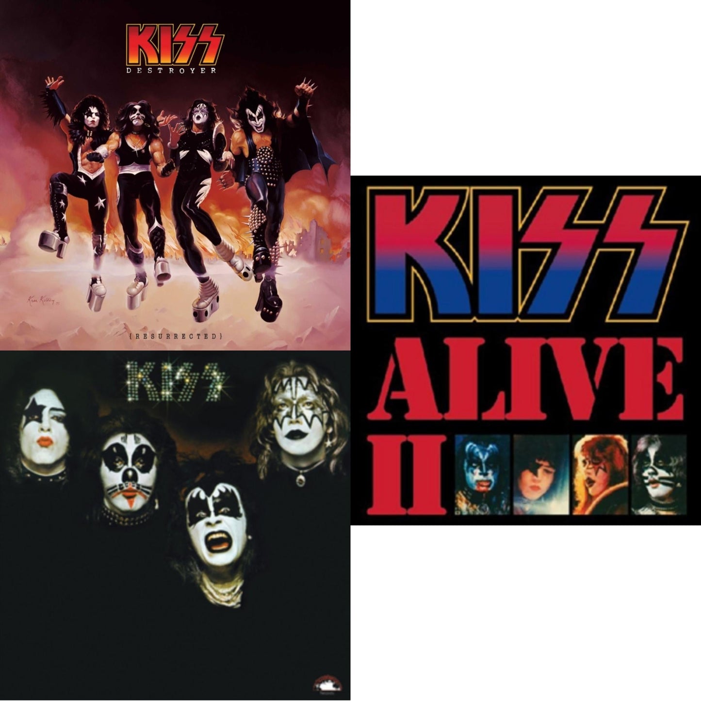 Kiss - Destroyer (Resurrected) (Translucent Orange LP Vinyl) & Kiss & Alive Ii