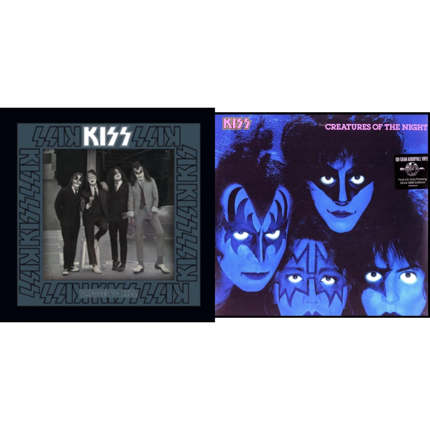 Kiss - Dressed To Kill & Creatures Of Night - LP Vinyl Bundle