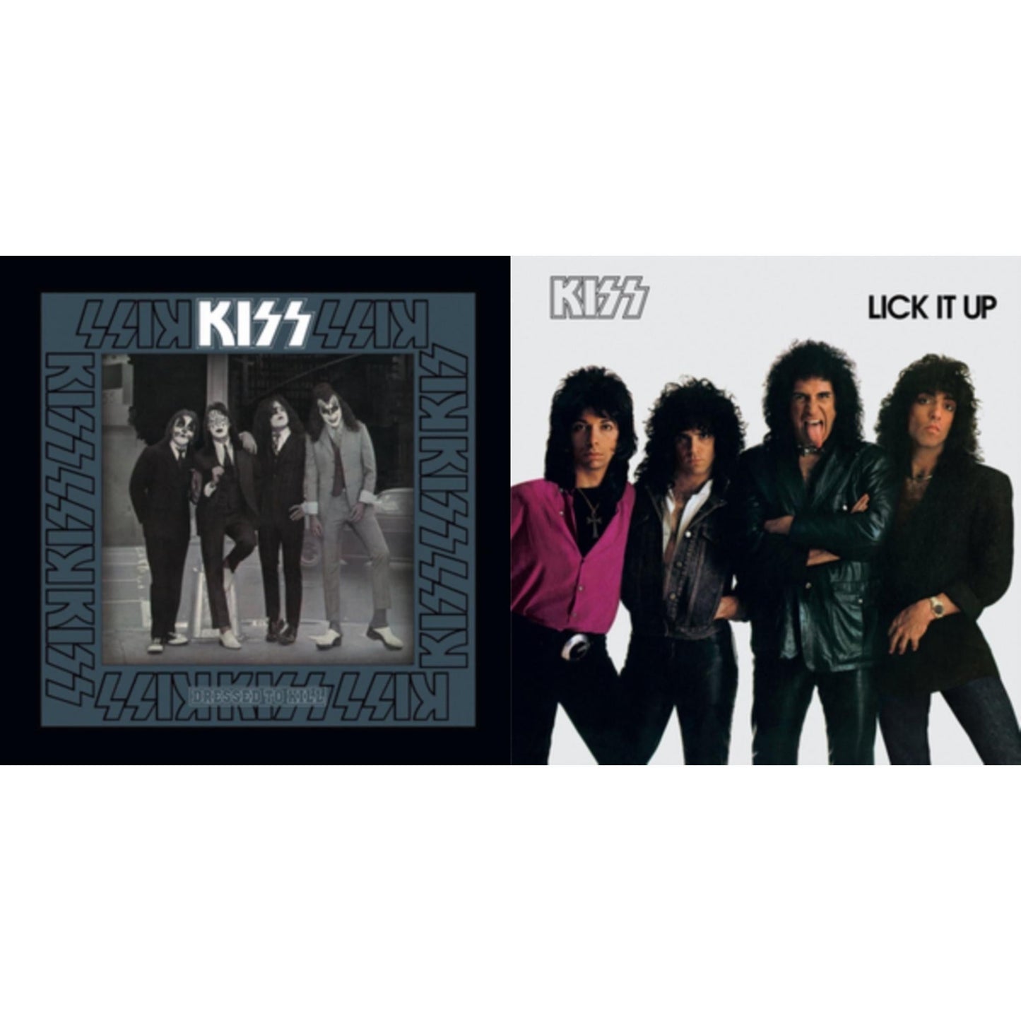 Kiss - Lick It Up & Dressed To Kill - LP Vinyl Bundle