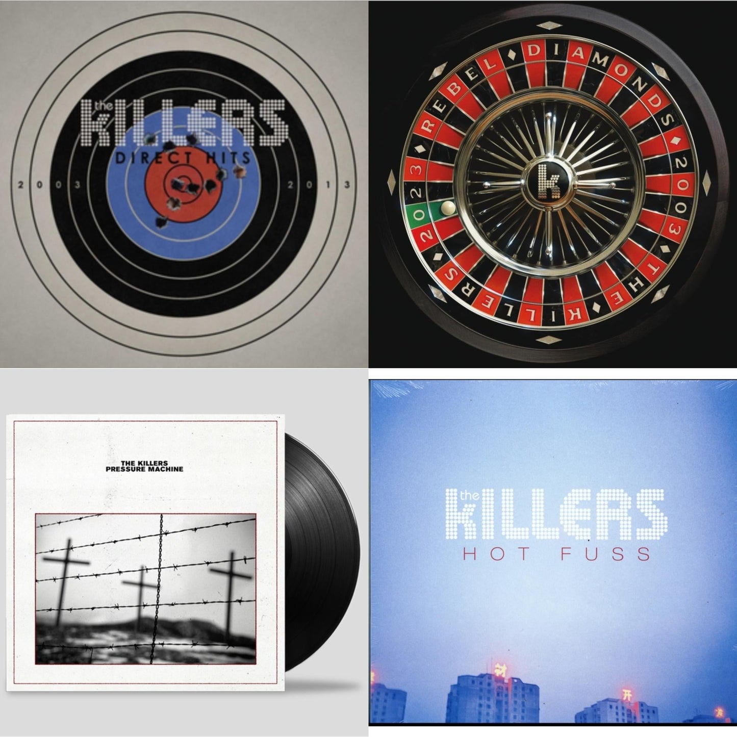 Killers - Pressure Machine & Rebel Diamonds (2LP) & Direct Hits (2LP) & Hot Fuss