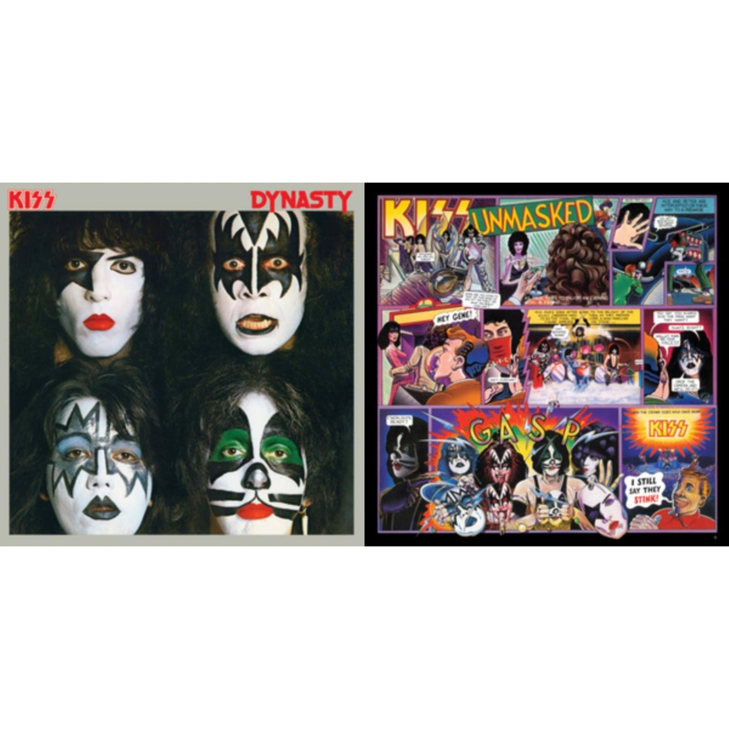 Kiss - Dynasty & Unmasked - LP Vinyl Bundle