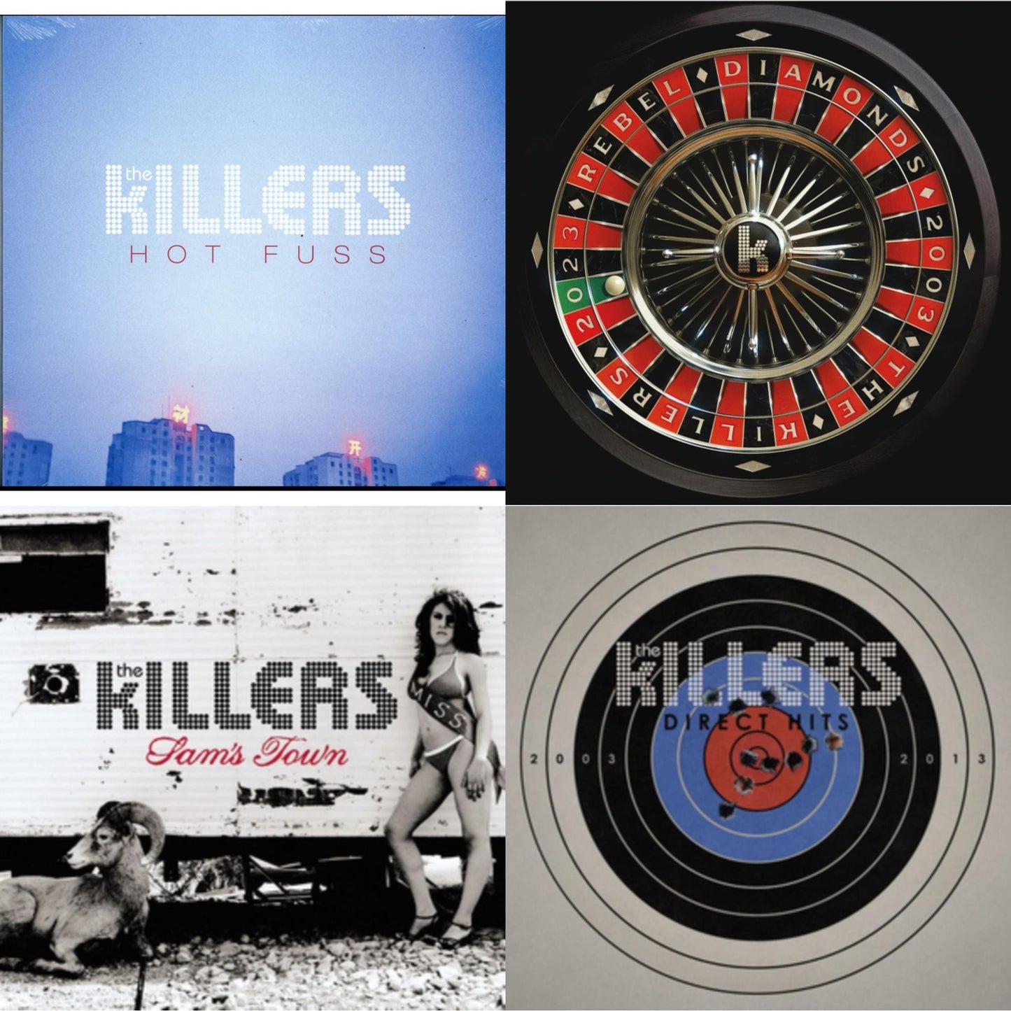 Killers - Rebel Diamonds (2LP) & Direct Hits (2LP) & Sam's Town & Hot Fuss